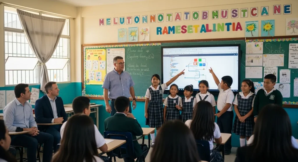 Alumnos presentando proyecto